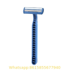 Wholesale Stock Cheap Hotel Disposable Twin Safety Blade Razor Shaving With Plastic Handle