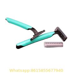 3 blades disposable recycled plastic and rubber handle female lady women disposable shaving razor