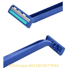 Hotel Premium Chrome Stainless Steel Blade with Lubricating Strip Triple Blade Disposable Razor