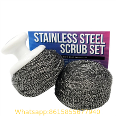 China Steel Scrubber Scourer Ball Powerful Kitchen Cleaning Stainless Steel