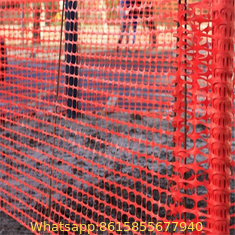 orange plastic safety fence/ plastic warning net/ plastic warning barrier