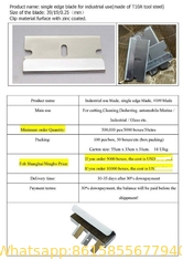 China industrial use single edge razor blade (#009) supplier