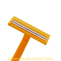 factory Twin stainless steel blade disposable rubber handle shaving razor