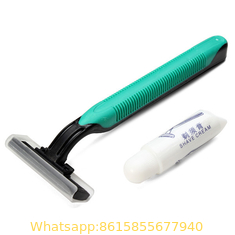 Wholesale Professional Manufacturer disposable triple blade razor with lubricating strips