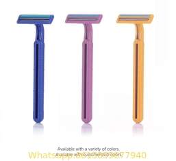 Wholesale Professional Manufacturer disposable triple blade razor with lubricating strips