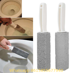 2 pcs Pumice Cleaning Stone with Handle, Toilet Bowl Ring Remover Bathroom Cleaner Stones