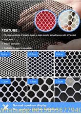 Heat resistant plastic chicken wire mesh for poultry