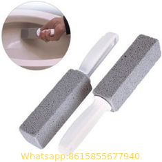 Pumice Stones for Cleaning with Handle Pumice Sticks for Removing Toilet Bowl Ring, Bath, Household, Kitchen (2 Packs)