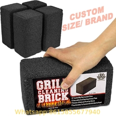 Grill Cleaner Pumice Stone Brush Block for Cleaning Barbecue Tool Removing Stains Rust Scrub Grease Kitchen Ware Porcela