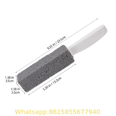 Customized size toilet pumice brush stone with handle distributor
