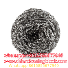 Stainless Steel Scrubber in Grey and Silver stainless steel scouring pad