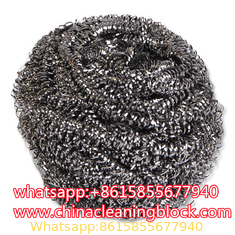 Stainless Steel Scrubber in Grey and Silver stainless steel scouring pad