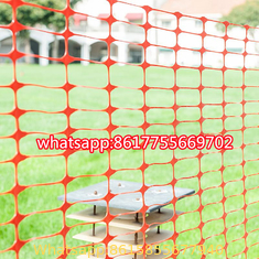 Orange Woven Warning Net is made of high density polyethylenes for the construction and bridge.