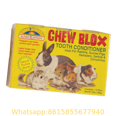 Chew Blox for Small Animals, chew toy pumice stone