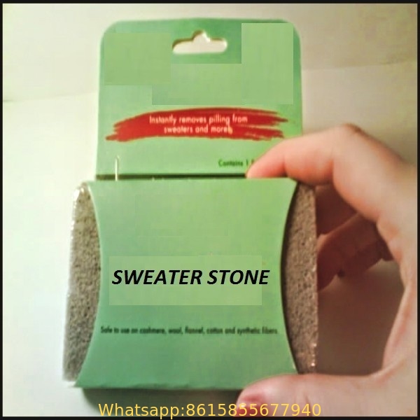 sweater stone,sweater shaver, sweater remover, sweater saver made from pumice stone