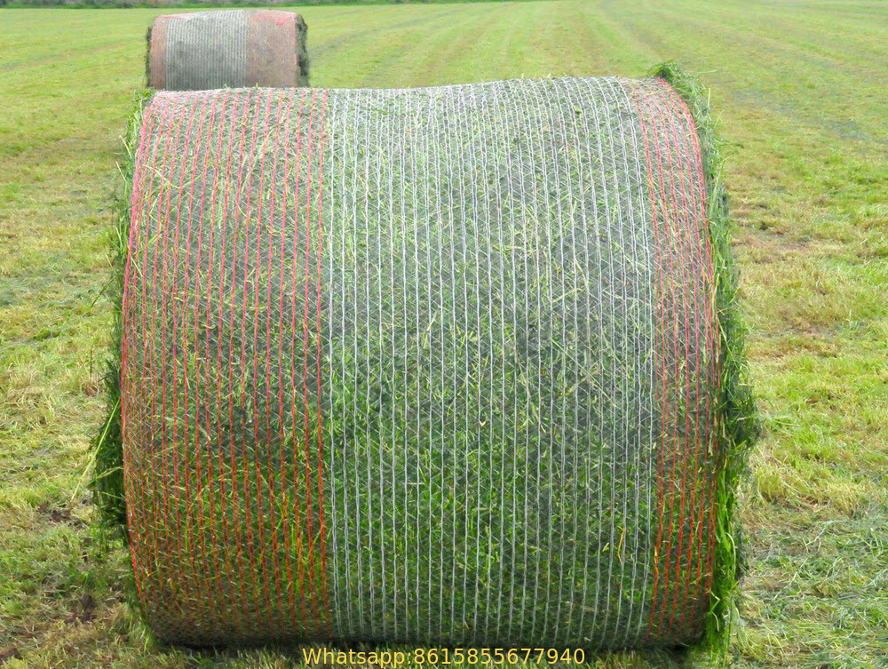 farm land agriculture plastic mesh bale wrap net