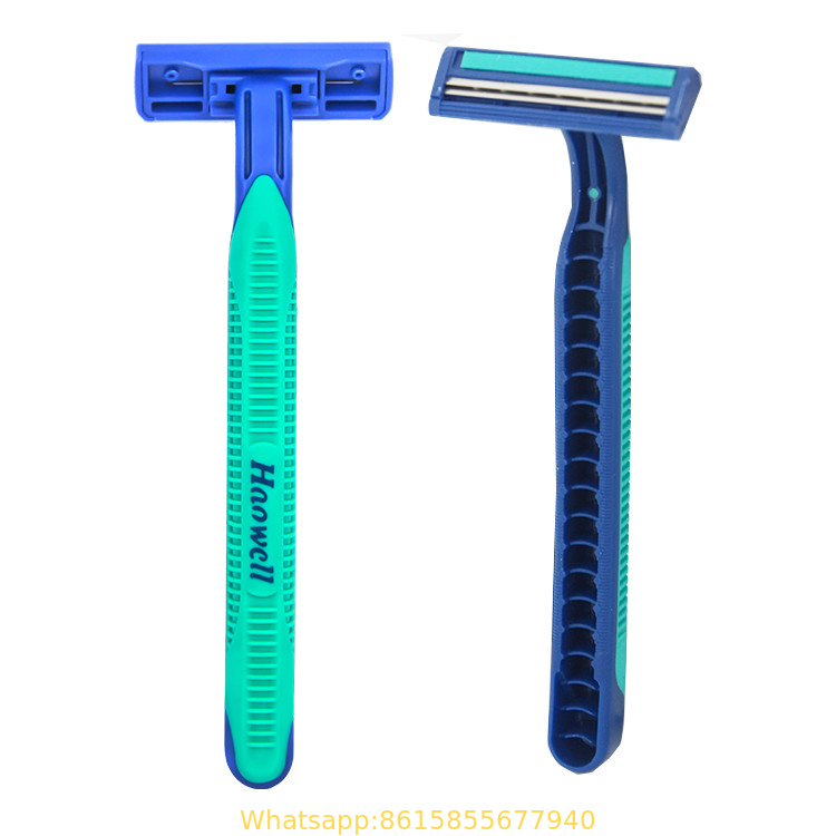 best selling twin two 2 blade shaving disposable razor blade with sharp and safety blade for man and woman OEM acceptabl