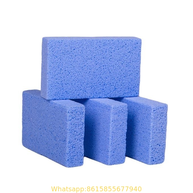 Foot Pumice Stone for Feet Hard Skin Callus Remover and Scrubber (Pack of 4) (Blue)