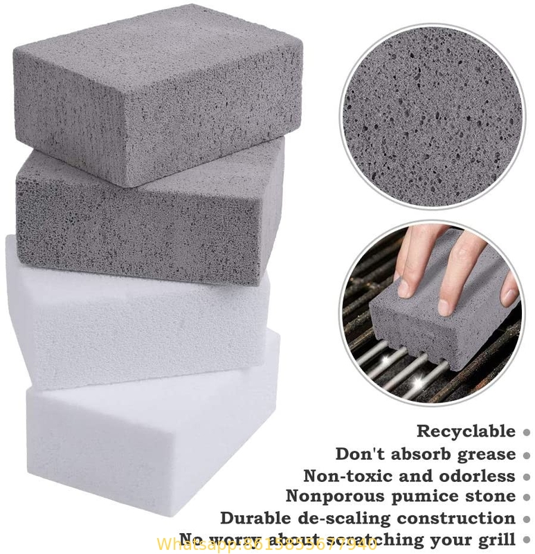 Grill Cleaning Brick Block, Grill Brick for Flat Top Grills and Griddles, Non-Toxic Odorless Grill Stones Cleaner-Remove