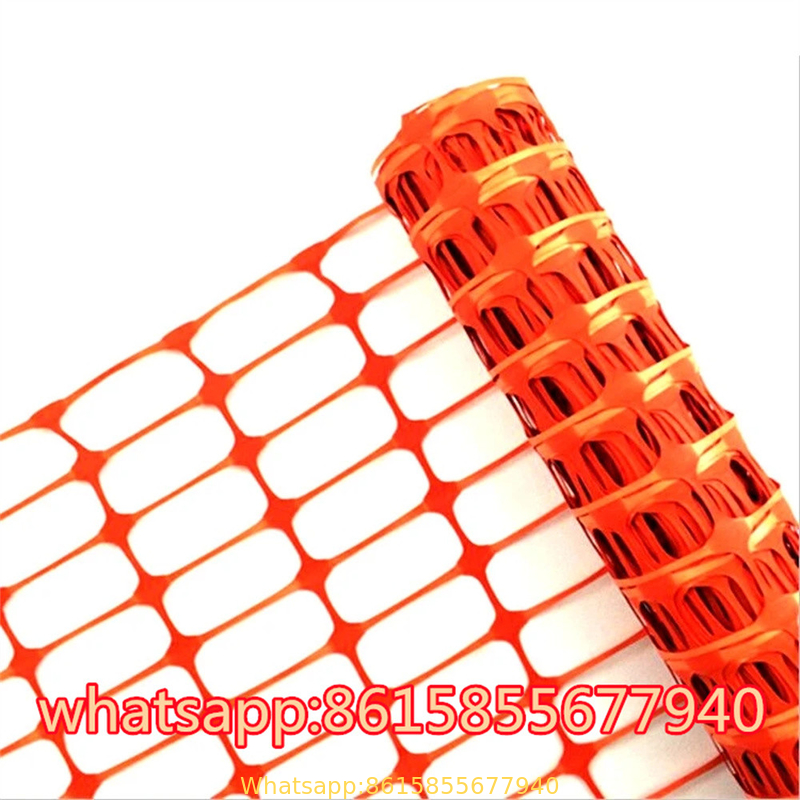 Plastic Mesh Fence, Construction Barrier Netting, Orange, 4'x100' Feet, 1 Roll, Garden Fencing, Fences Wra