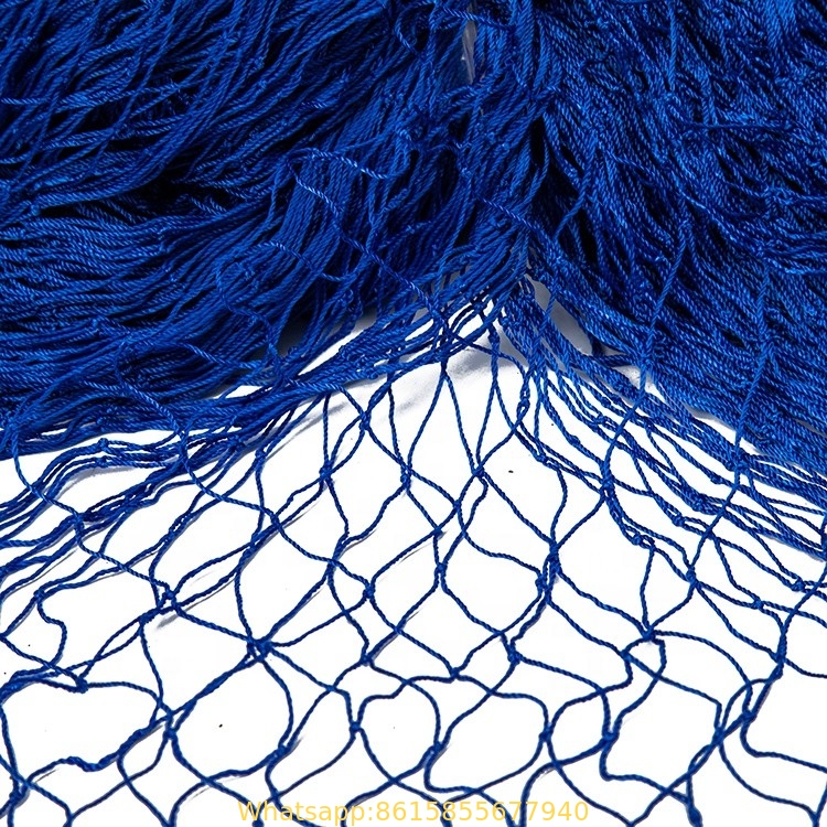 China Price Buy Blue Nylon Polyester Knotless Raschel Strong Type African Market Fishing Nets