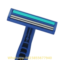Long Rubber Handle Hair Shaving Razor High Quality Disposable Razor With Trimmer
