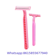 Disposable Razor Factory produce 3 blade higher quality shaving razor with lubricating strip