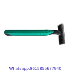 Three Blade Razor Stainless Steel Blade with Lubricating Strip Triple Blade Disposable Razor