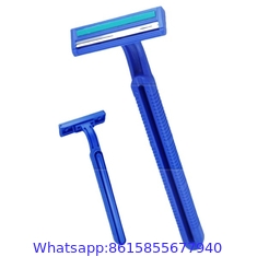 blue color Disposable Twin Blades Shaving Razor Blade in Blister