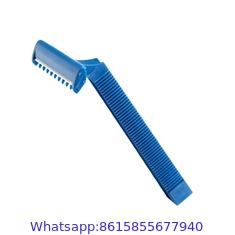 blue color Disposable Twin Blades Shaving Razor Blade in Blister