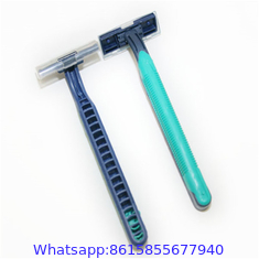 stainless steel Three Blade Disposable Razor China Razor Men′s Shaving with Long Straight Handle