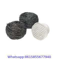 Factory Direct Supply Indoor Household Kitchen Cleaning Metal Scourer Stainless Steel Scrubber