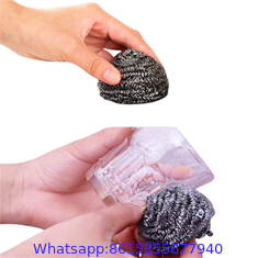 high quality linyi manufacturer stainless steel wire scrubber wool scourer for kitchen