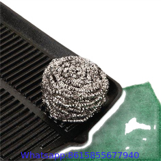 SS 410 stainless steel wire scrubber for pot cleaning for ss scrubber