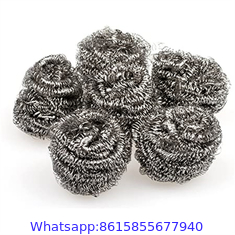 Stainless steel Spiral Scrubber & Dish Pan Stainless Steel Wire Scrubber Pad Cleaning Tool