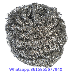 Customization 410 Kitchen Decontamination Tools Stainless Steel Cleaning Ball Metal Spiral Scrubber