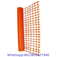 100% virgin HDPE material orange safety fence for road construction alert warning barrier fence net