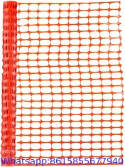 100% virgin HDPE material orange safety fence for road construction alert warning barrier fence net