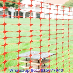 orange safety fence plastic mesh fencing roll, 4X100 feet temporary netting for garden snow fence