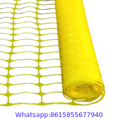 orange safety fence plastic mesh fencing roll, 4X100 feet temporary netting for garden snow fence