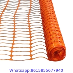 Green / Orange Durable Plastic Safety Snow Fence for Fencing