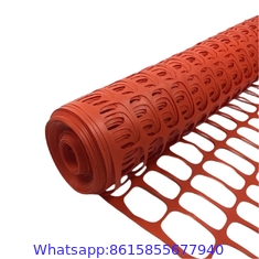 Orange Plastic Mesh Fence Warning Mesh Net Snow Fence and traffic fence