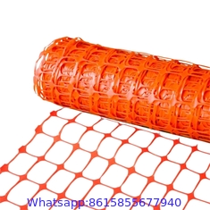 Portable Plastic Construction Temporary Orange plastic Safety Barrier Fence snow fence