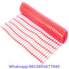 1x50m Plastic mesh safety orange snow fence traffic safety barrier warning mesh