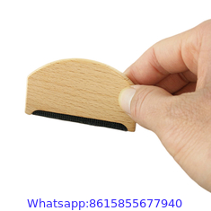 Amazon Hot Sale Wholesale Custom Logo Wooden Beechwood Cashmere Comb Wool Comb Pilling Comb