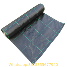100% PP woven PP PE black weed mat anti-grass cloth ground cover for garden
