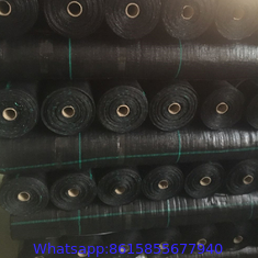 Factory Supply PP Woven Weed Control Mat / Ground Cover Mesh Fabric / Agricultural Black Plastic Ground Cover