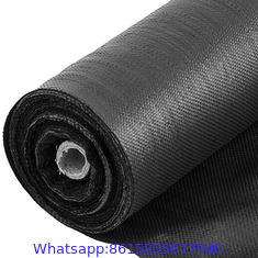 Factory Supply PP Woven Weed Control Mat / Ground Cover Mesh Fabric / Agricultural Black Plastic Ground Cover