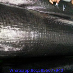 Recyclable PP Black with White lines Woven Weed Control Mat with Chemical resistant Suitable For Garden Flower Bed