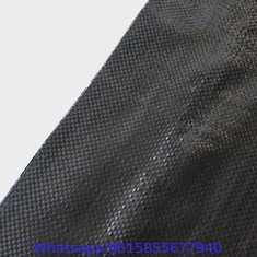 Recyclable PP Black with White lines Woven Weed Control Mat with Chemical resistant Suitable For Garden Flower Bed